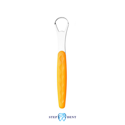 מנקה לשון מתכתי - כתום - STEPDENT 0