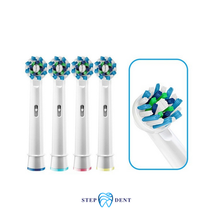 ראשים חלופיים למברשות ORAL-B - סט 4 ראשים - STEPDENT 0