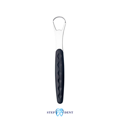 מנקה לשון מתכתי - שחור - STEPDENT 0