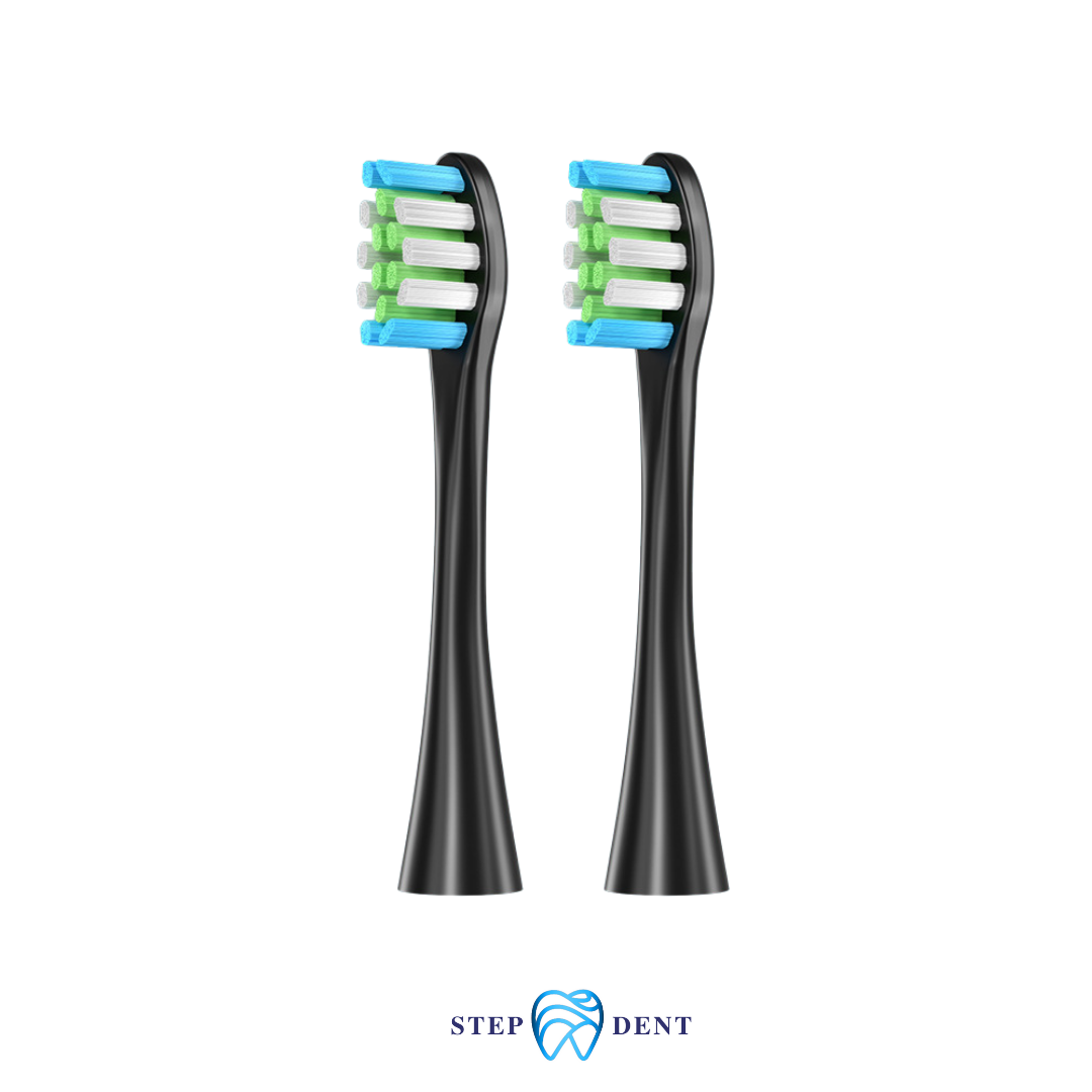 ראשים חלופיים למברשות OCLEAN - שחור-2 - STEPDENT 0